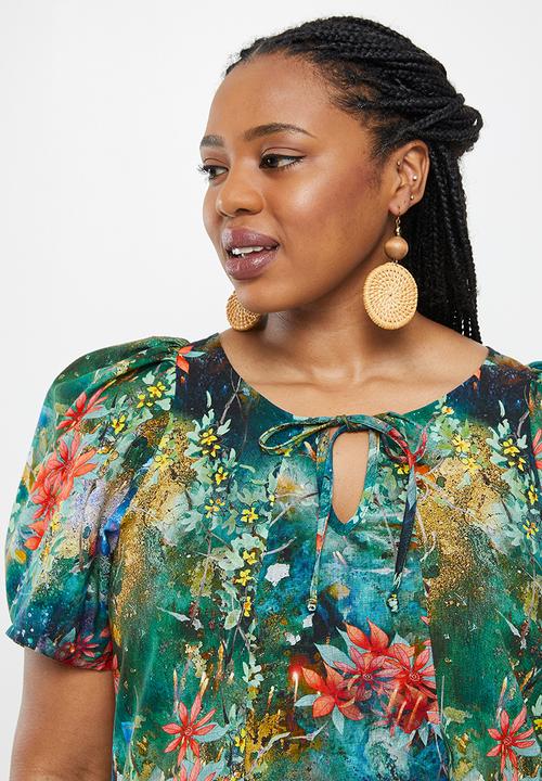 AMANDA LAIRD CHERRY - Plus moreland dress - multi-colour floral