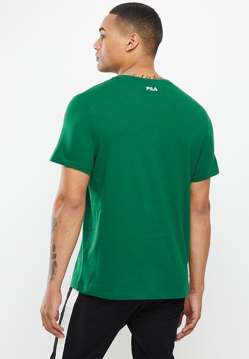 FILA - Stacker label T-shirt - forest green