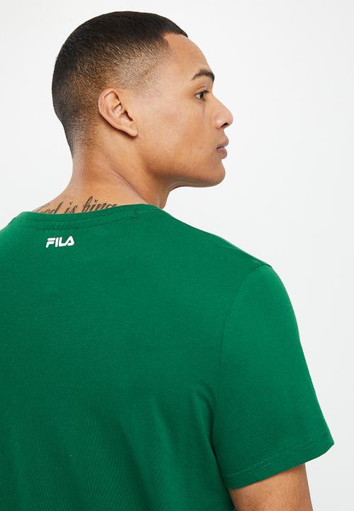 FILA - Stacker label T-shirt - forest green
