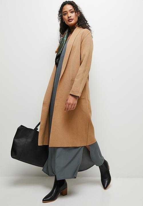 edit - Shawl collar cardi coat - oatmeal