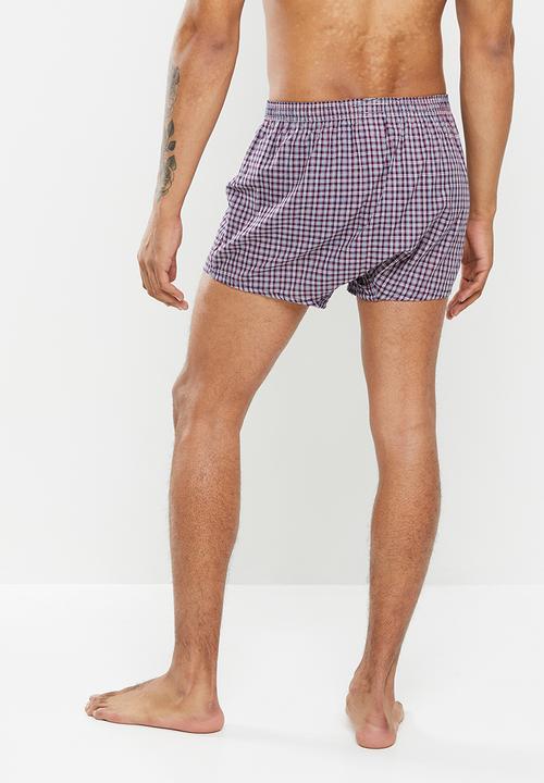 basicthread - Mini check woven boxer - multi