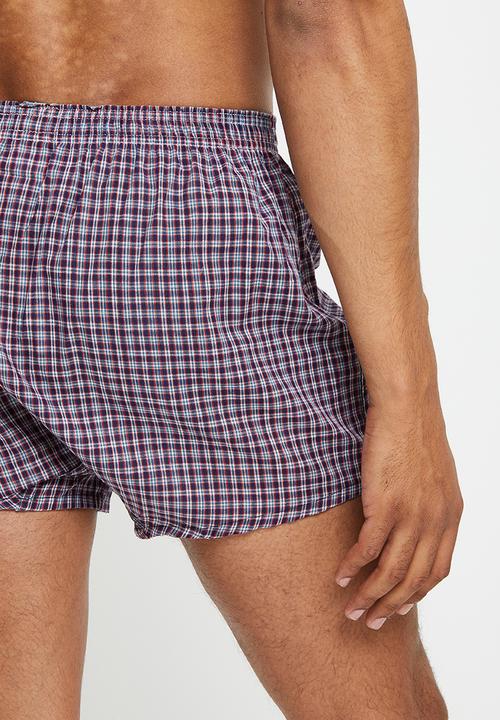 basicthread - Mini check woven boxer - multi