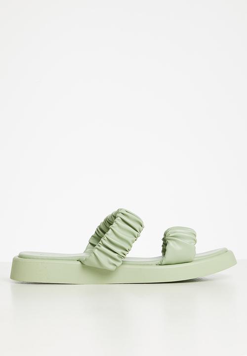 edit - Alison 2 strap weave sandal - green