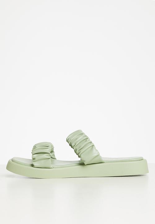 edit - Alison 2 strap weave sandal - green