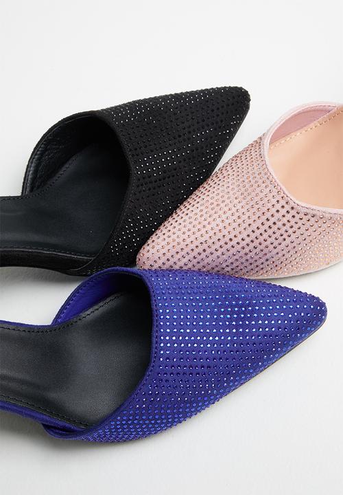 MILLA - Amora slingback heel - black