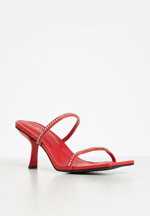 MILLA - Aniqah embellished mule - red