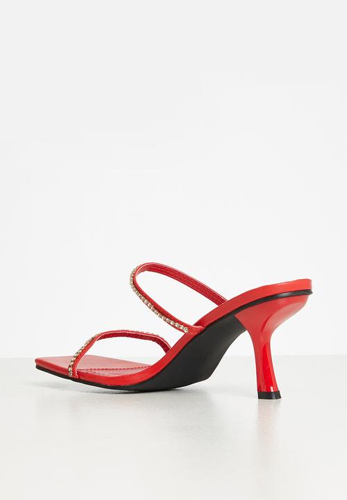MILLA - Aniqah embellished mule - red