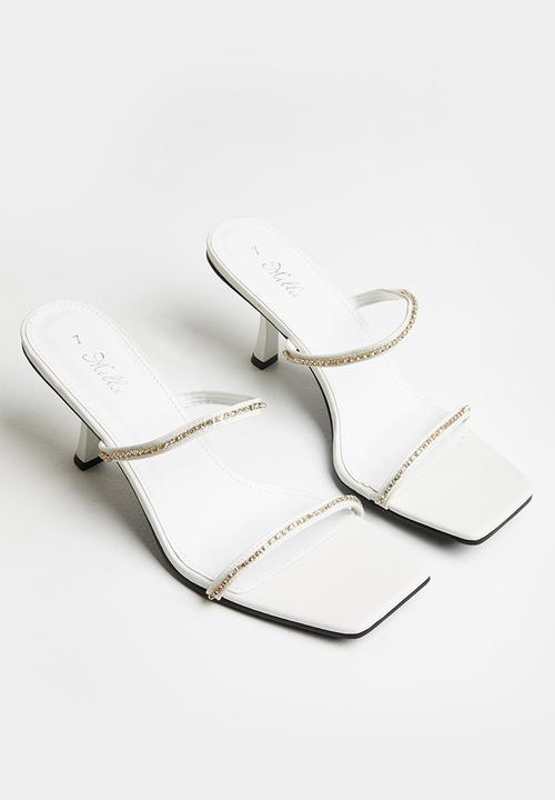 MILLA - Aniqah embellished mule - milk