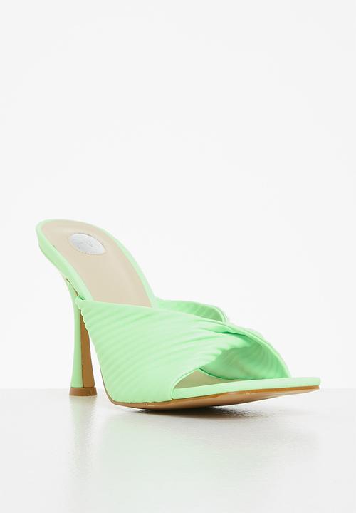Footwork - Karri stiletto mule heel - light green