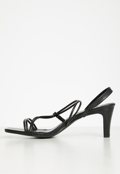 edit - Piper slingback block heel - black