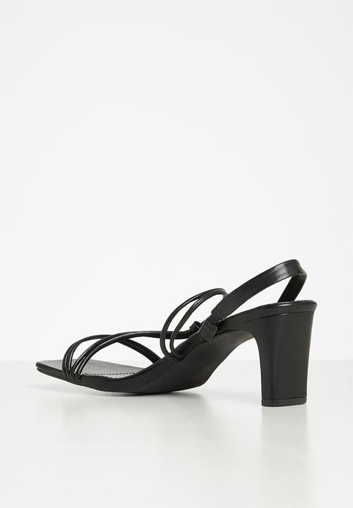 edit - Piper slingback block heel - black