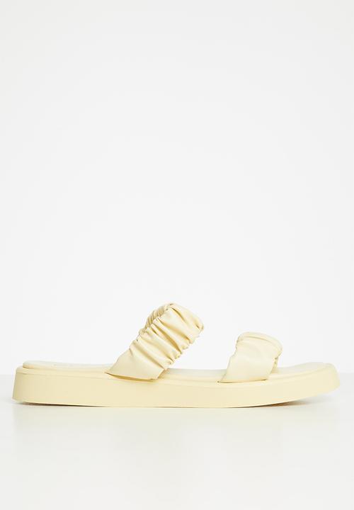 edit - Alison 2 strap weave sandal - yellow