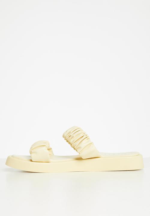 edit - Alison 2 strap weave sandal - yellow