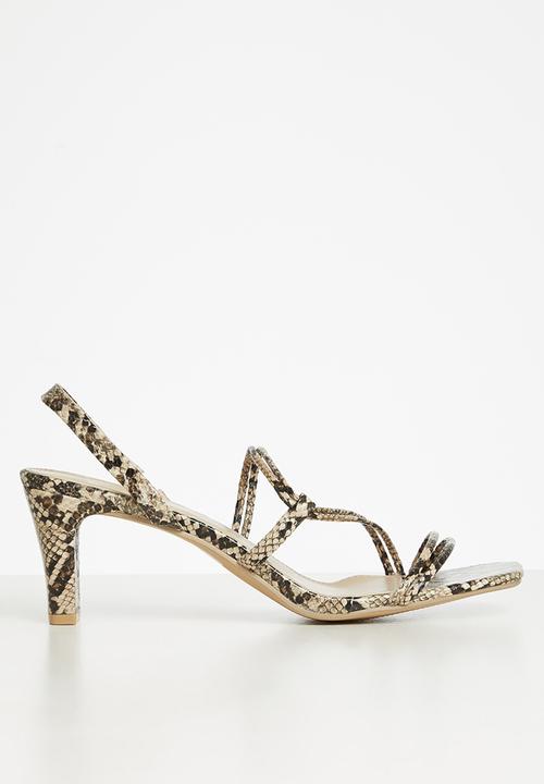 edit - Piper slingback block heel - snake