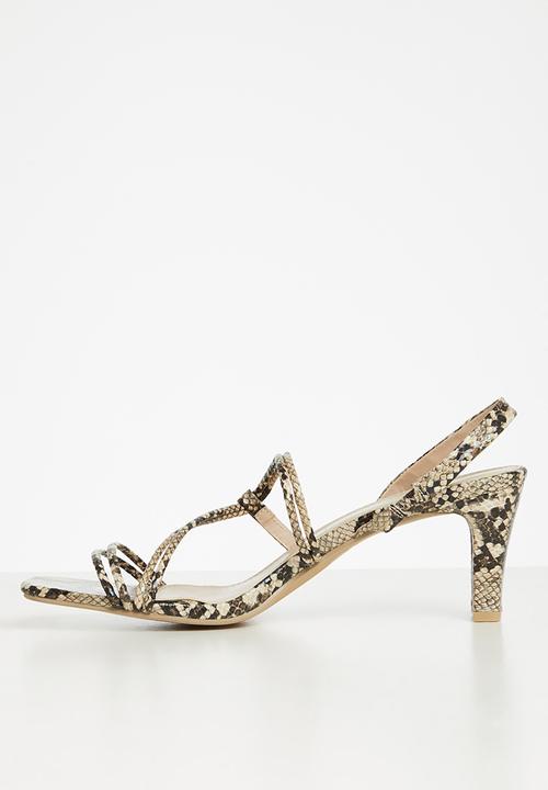 edit - Piper slingback block heel - snake