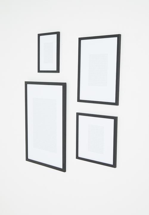 Sixth Floor - Gallery wall frame set of 4 - black