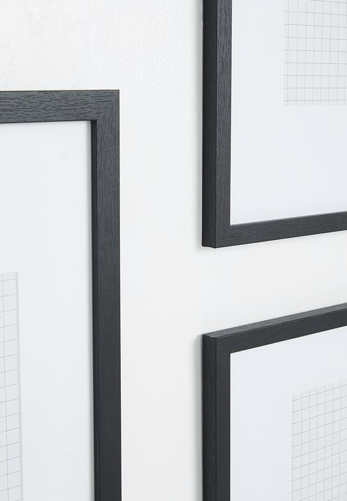Sixth Floor - Gallery wall frame set of 4 - black