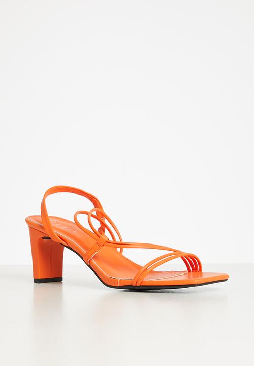 edit - Piper slingback block heel - orange