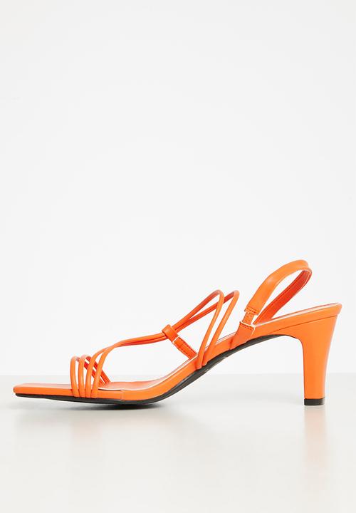 edit - Piper slingback block heel - orange