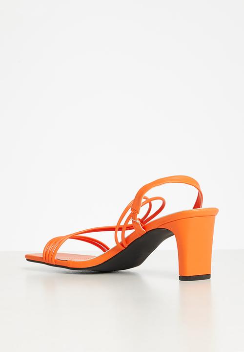 edit - Piper slingback block heel - orange