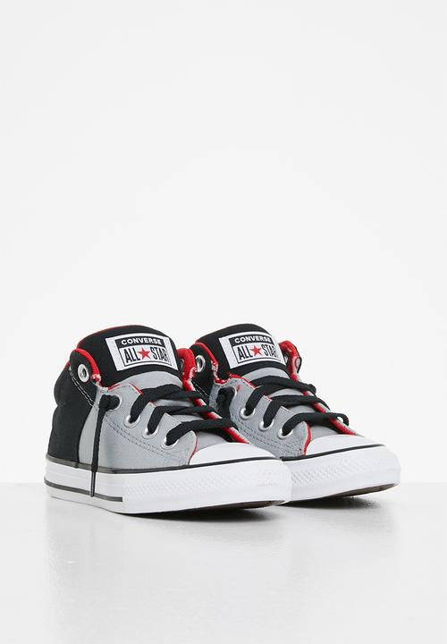 Converse - Chuck taylor all star axel  - ash stone, black & university red
