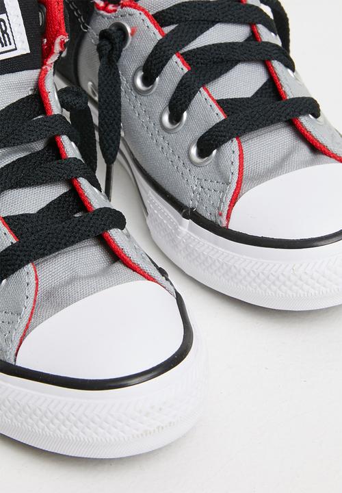 Converse - Chuck taylor all star axel  - ash stone, black & university red
