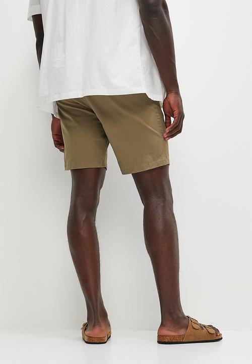 Lark & Crosse - Regular fit chino short - khaki
