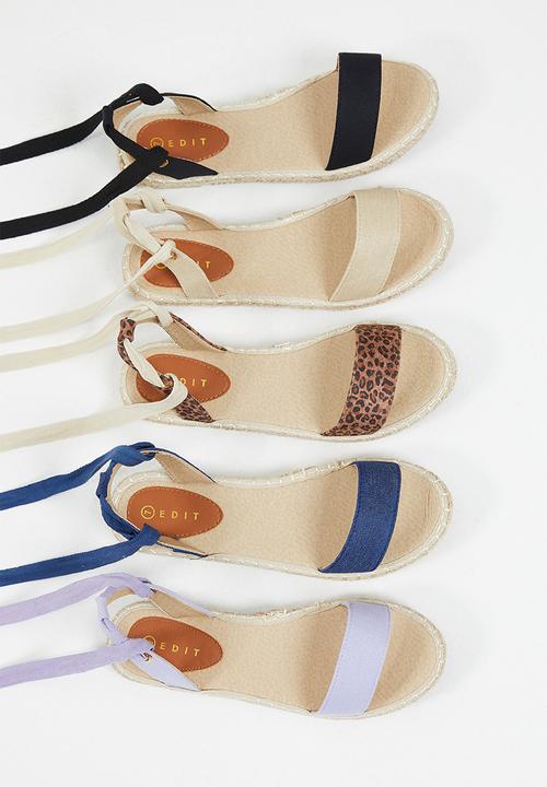 edit - Leilani espadrille sandal - black