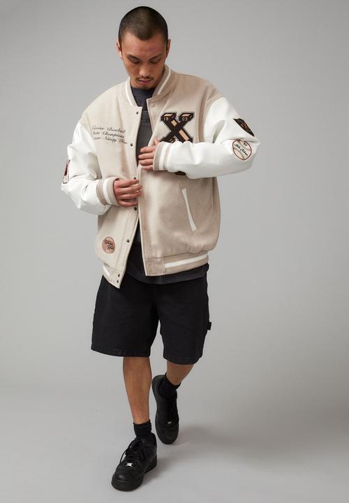 Factorie - Varsity jacket - xaiver baseball/beige