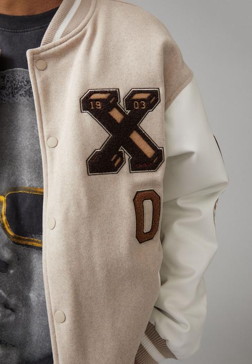 Factorie - Varsity jacket - xaiver baseball/beige