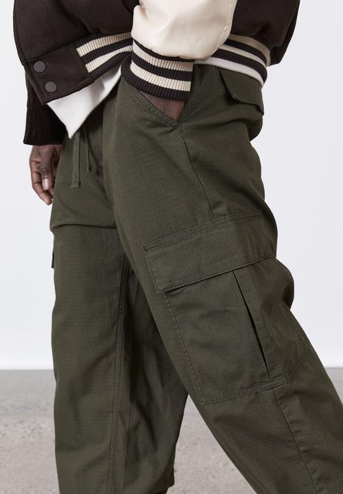 Factorie - Rip stop cargo pant - black