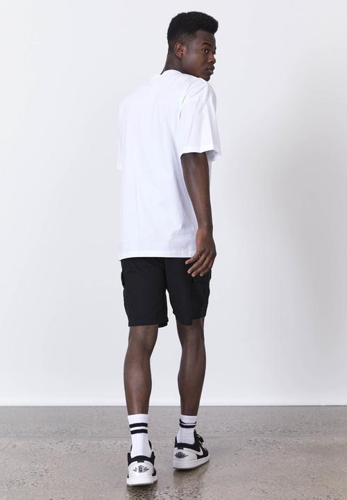 Factorie - Rip stop cargo short - black