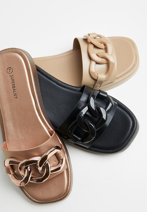 Superbalist - Ru chain trim sandal - brown
