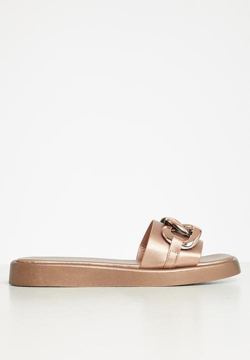 Superbalist - Ru chain trim sandal - rose gold