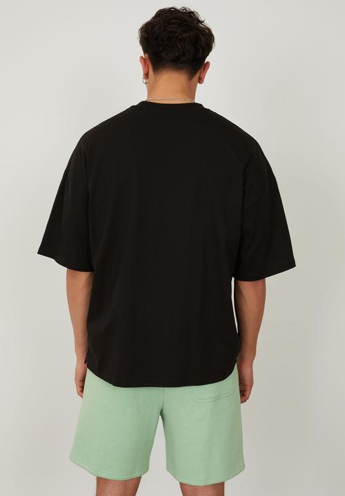Factorie - Basic baggy t shirt - black