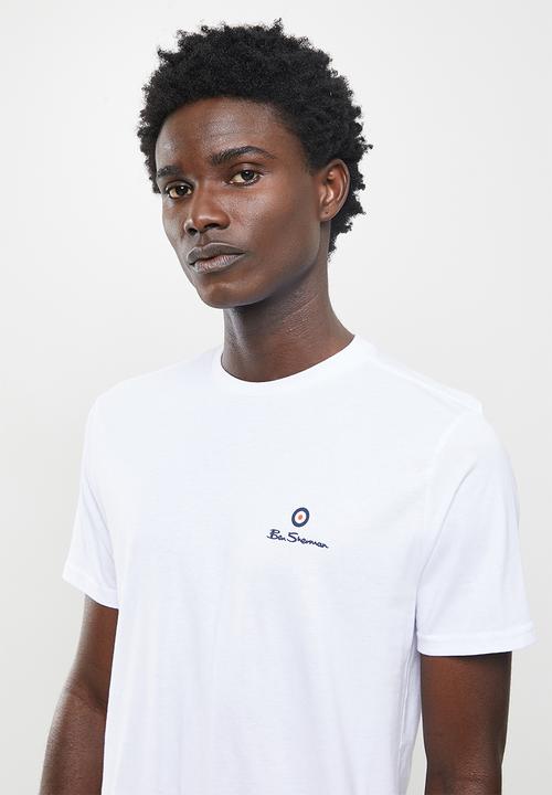Ben Sherman - Essential tar print crew neck tee shirt - whiteDNU