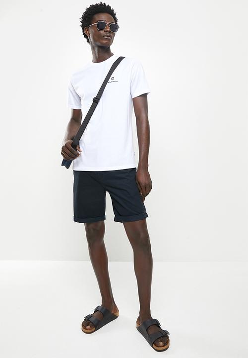 Ben Sherman - Essential tar print crew neck tee shirt - whiteDNU