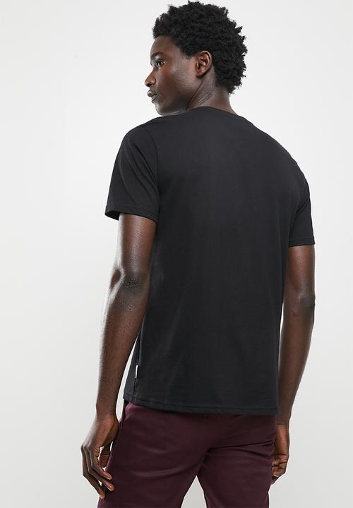 Ben Sherman - Essential tar print crew neck tee shirt - black