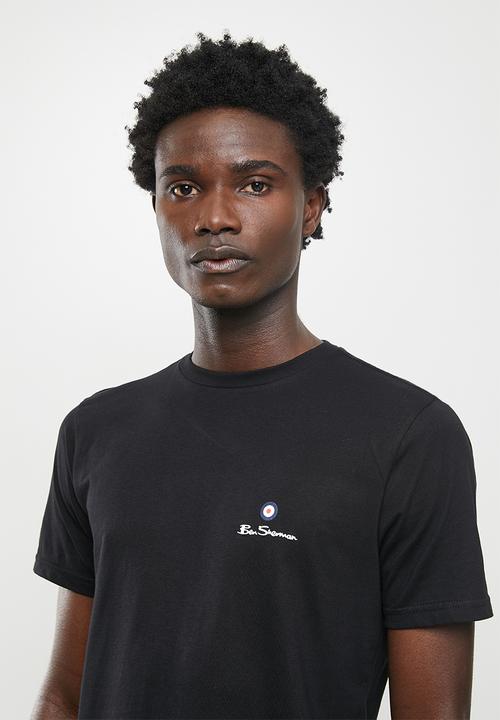Ben Sherman - Essential tar print crew neck tee shirt - black