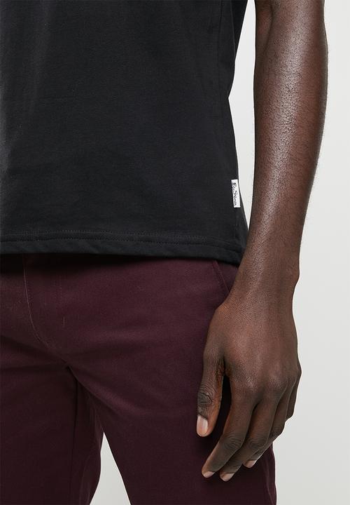 Ben Sherman - Essential tar print crew neck tee shirt - black