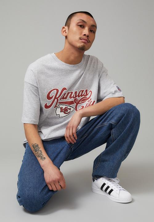 Factorie - Oversized nfl t shirt - lcn nfl grey marle/kansas city