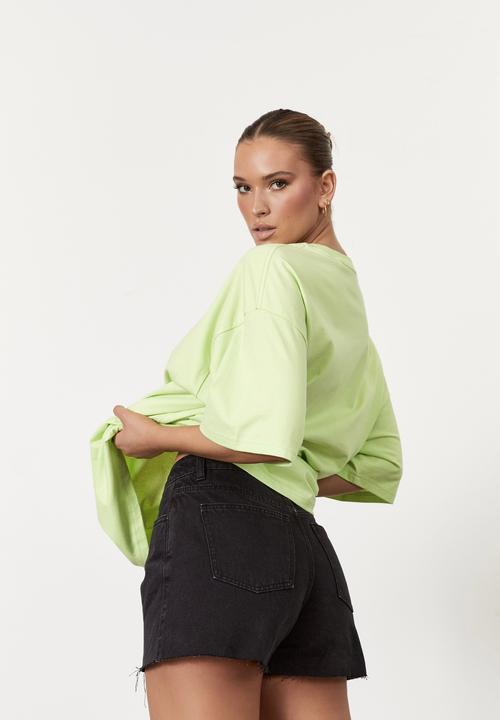 Factorie - Oversized graphic tee - soho/celery