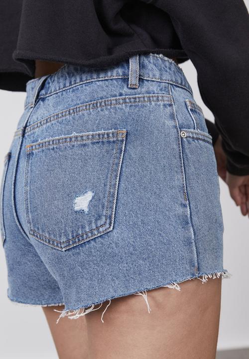 Factorie - Mini denim short - noughties blue
