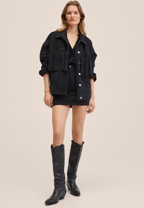 MANGO - Jacket flecos - dark grey