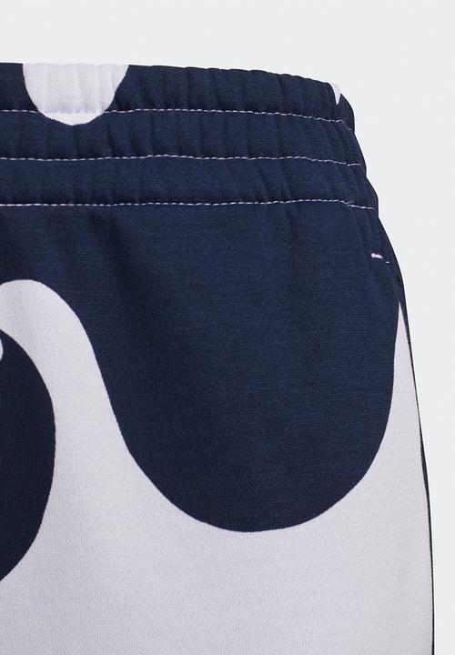 adidas Originals - Girls Marimeko pant - purple tint & collegiate navy