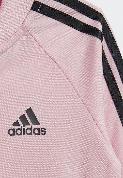 adidas Originals - Infants 3 stripes tricot tracksuit - clear pink
