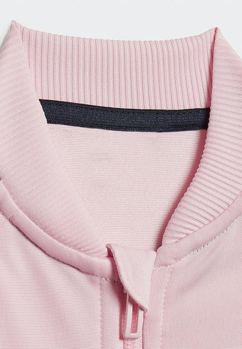 adidas Originals - Infants 3 stripes tricot tracksuit - clear pink