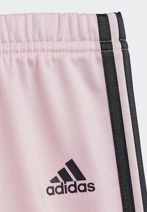 adidas Originals - Infants 3 stripes tricot tracksuit - clear pink