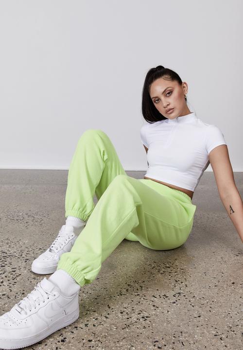 Factorie - Super slouchy trackpant - celery