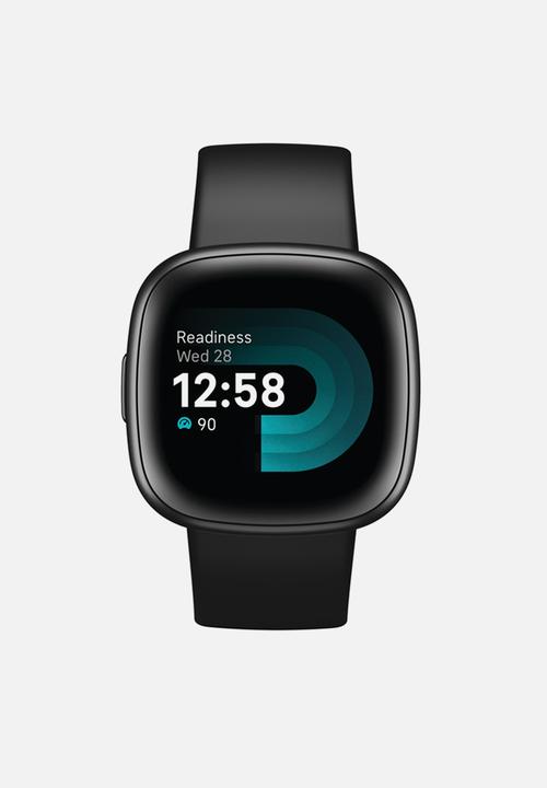 Fitbit - Versa 4 fitness smartwatch black graphite